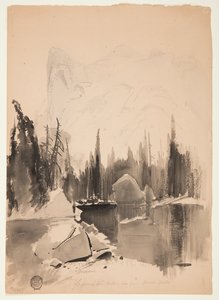 Mirror Lake, Yosemite von Thomas Moran