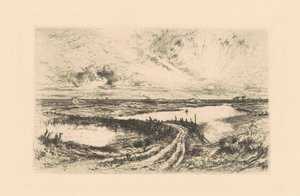 Sonnenaufgang - Der Teich, Easthampton, Long Island von Thomas Moran
