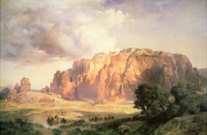 Das Pueblo von Acoma, New Mexico von Thomas Moran