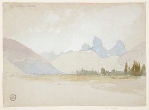 Die Tetons, Idaho von Thomas Moran