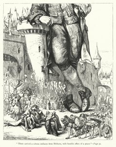 Illustration für Gullivers Reisen von Jonathan Swift (Stich) von Thomas Morten