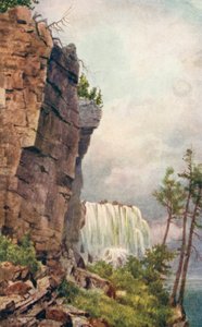Ein Blick auf die Niagarafälle von der Luna-Insel