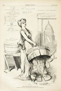 Diese Wanne hat keinen Boden, 1875 von Thomas Nast