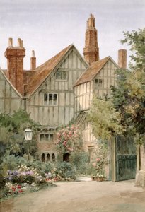 Ein altes Herrenhaus und Garten