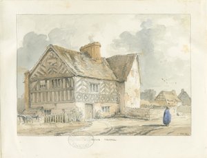 Acton Trussell Altes Haus: Aquarell