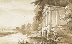 Tempel bei Wolseley Bridge von Thomas Peploe Wood