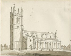 Lane End - Neue Kirche von Thomas Peploe Wood