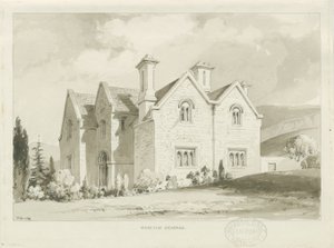 Moreton Vicarage: Sepiawaschzeichnung, 1841