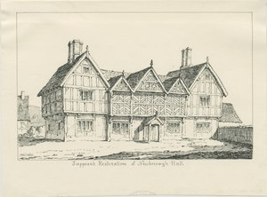 Newborough Hall: Federzeichnung, 1836