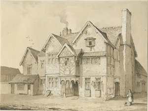 Stafford - [Alte Häuser in Crabbery Lane] von Thomas Peploe Wood