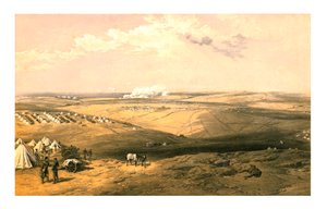 Fernansicht von Lord Raglans Hauptquartier vor Sebastopol, 1855