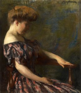 Ein geblümtes Kleid, 1906 von Thomas Pollock Anshutz