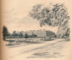 Die Gartenfronten des Hampton Court Palace, 1902