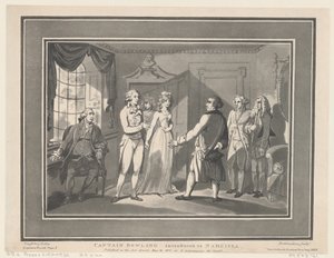 Kapitän Bowling wird Narcissa vorgestellt von ThomasThomas Rowlandson, Joseph Constantine Stadler Thomas Rowlandson, Joseph Constantine Stadler