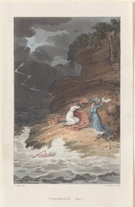 Cornelian Bay, aus Poetische Skizzen von Scarborough von Thomas Rowlandson, Joseph Constantine Stadler, J. Bluck