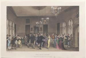 Der Ballsaal, aus Poetische Skizzen von Scarborough von Thomas Rowlandson, Joseph Constantine Stadler, J. Bluck