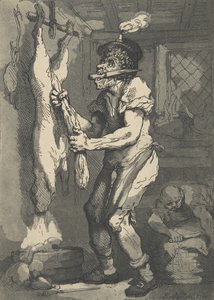 Ein Metzger, 1. Januar 1790 von Thomas Rowlandson