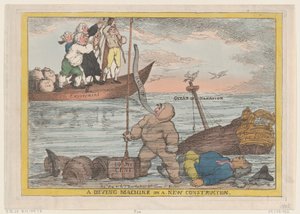 Eine Tauchmaschine in neuer Konstruktion, 31. Mai 1806 von Thomas Rowlandson