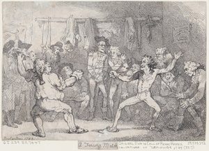 Ein Fechtkampf, 29. Dezember 1788 von Thomas Rowlandson