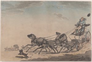 Ein Vierspänner oder die durchgehende Kutsche, 1791-93