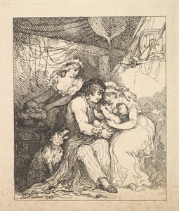 Die Familie eines Seemanns von Thomas Rowlandson
