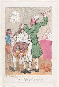 Ein Leidender für Anstand von Thomas Rowlandson