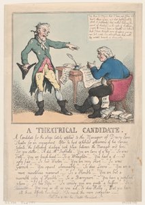 Ein Theatralischer Kandidat, 1797 von Thomas Rowlandson