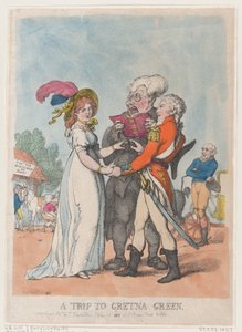 Eine Reise nach Gretna Green, 1803 von Thomas Rowlandson