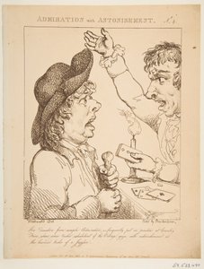 Bewunderung mit Erstaunen Le Brun Travestiert, oder Karikaturen der Leidenschaften, 21. Januar 1800