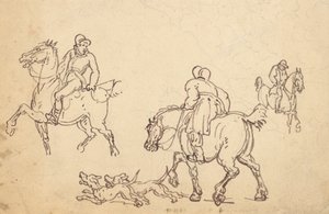 Albumzeichnung von Thomas Rowlandson