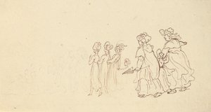 Albumzeichnung von Thomas Rowlandson