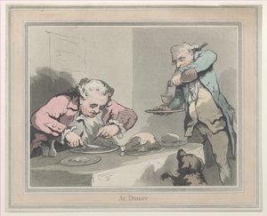 Beim Abendessen von Thomas Rowlandson