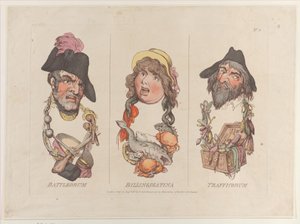 Battleorum, Billingsgatina, Trafficorum, 15. August von Thomas Rowlandson