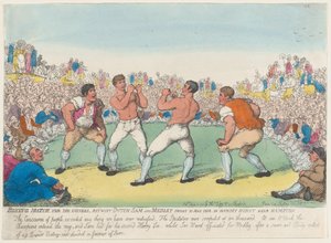 Boxkampf um 200 Guineen, zwischen Dutch Sam und Medley, gekämpft am 31. Mai 1810, am..., 5. Juni 1810