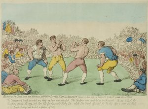 Boxkampf um 200 Guineen zwischen Dutch Sam und Medley