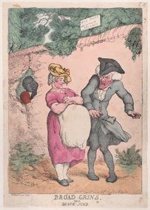 Breite Grinsen oder ein schwarzer Witz, 4. Juni 1812 von Thomas Rowlandson