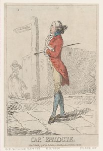 Kapitän Epilog, 7. März 1786 von Thomas Rowlandson