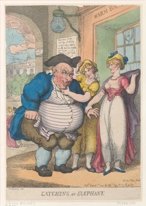 Einen Elefanten fangen von Thomas Rowlandson