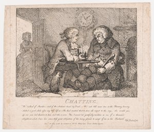 Plaudern malerischer Schönheiten von Boswell, Teil der Erste von Thomas Rowlandson