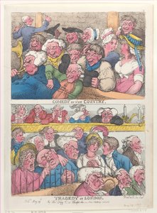 Komödie auf dem Land, Tragödie in London, 29. Mai 1807 von Thomas Rowlandson
