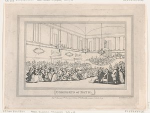 Annehmlichkeiten von Bath, Tafel 10, 6. Januar 1798 von Thomas Rowlandson