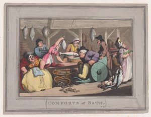 Komforts von Bath, Platte 4, 6. Januar 1798 von Thomas Rowlandson