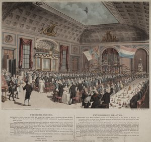 Abendessen zur Feier der Befreiung Hollands von Frankreich, City of London Tavern, Bishopsgate