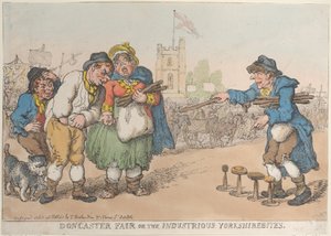 Doncaster-Messe oder die fleißigen Yorkshirebites von Thomas Rowlandson