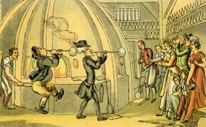 Dr. Syntax im Glashaus von Thomas Rowlandson