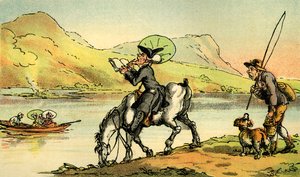 Dr. Syntax skizziert den See