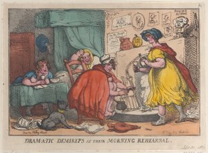 Dram-a-tic Demireps bei ihrer Morgenprobe, 30. September 1810