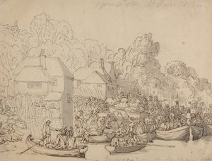 Einschiffung in Southampton, 20. Juni 1794 (Version A) von Thomas Rowlandson