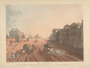 Eingang von Piccadilly oder Hyde Park Corner Turnpike (Nr. 1) von Thomas Rowlandson