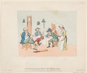 Abend oder der Mann des Gefühls, 1. Mai 1803 von Thomas Rowlandson